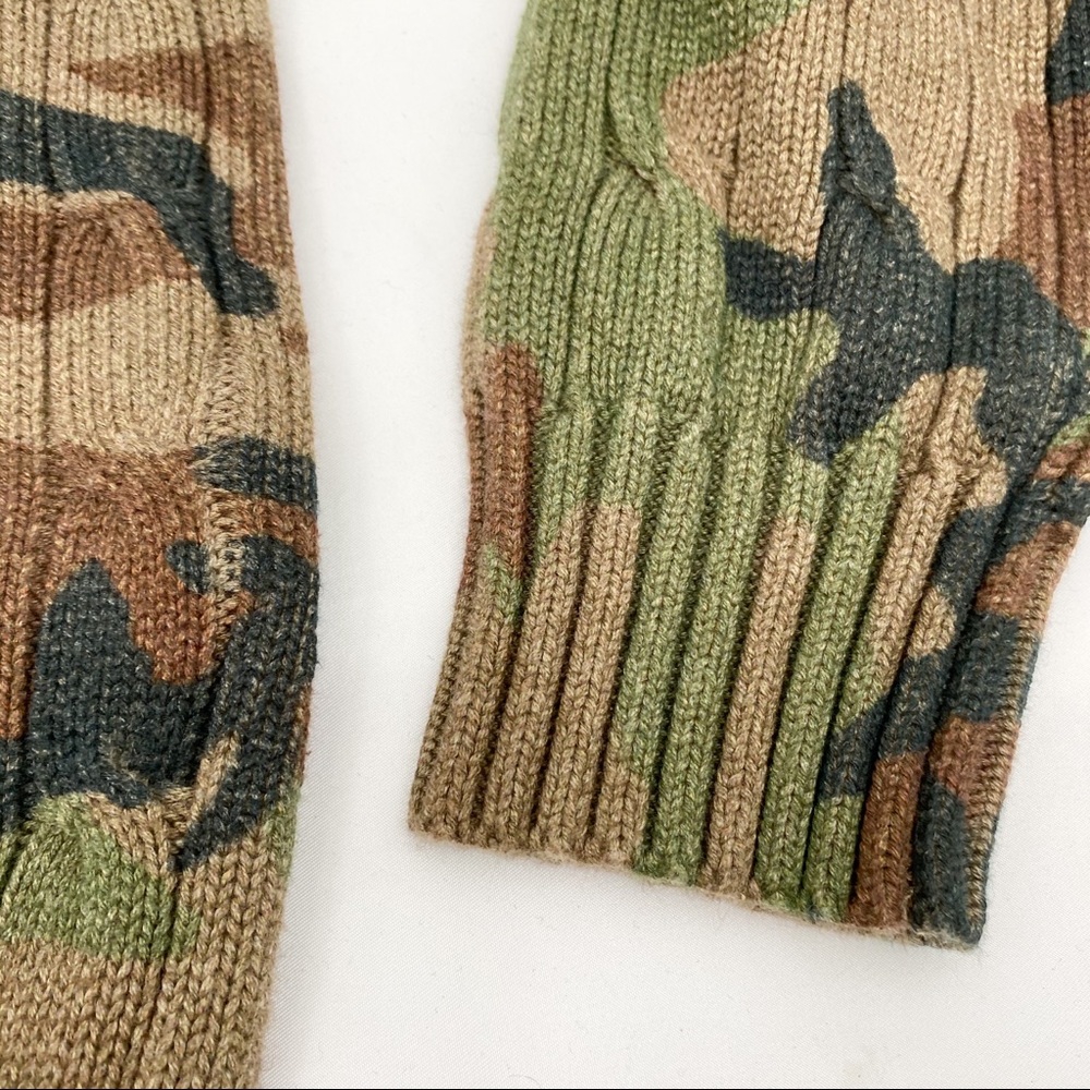 Ralph Lauren Camo Tiger Cricket Cable Knit Sweater - Picture 13 of 14
